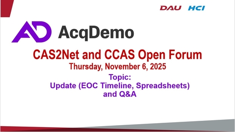 Thumbnail for Update EOC Timeline, Spreadsheets and Q&amp;A 11/6/25