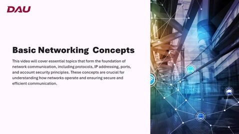 Thumbnail for Networking Concepts