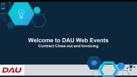 Thumbnail for DCMA Contract Close-out and Invoicing