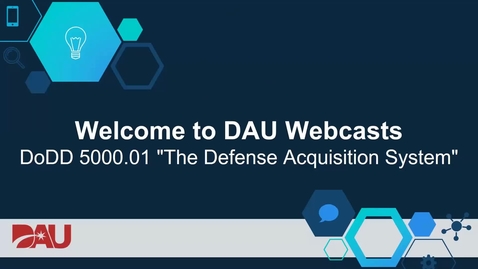 Thumbnail for Adaptive Acquisition Framework DoD 5000.01 The Defense Acquisition System 11.5.20