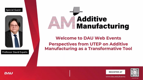 Thumbnail for Additive Manufacturing: Perspectives from UTEP on Additive Manufacturing as a Transformative Tool