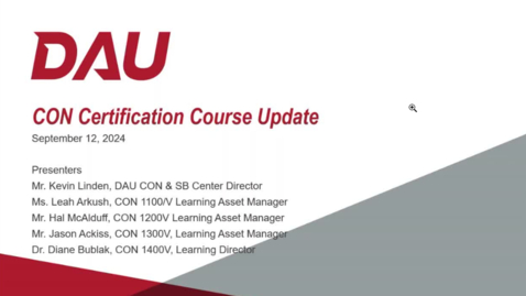 Thumbnail for CON Cert Courses Update - CONnect Live! - 20240912