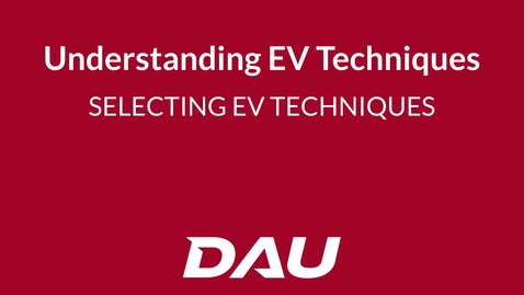 Thumbnail for Selecting EV Techniques (Understanding EV Techniques)