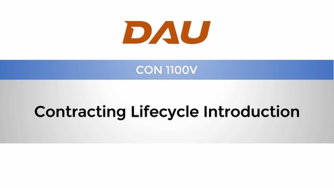 Thumbnail for CON 1100 U02 Introduction Video