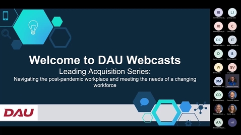 Thumbnail for Leading Acquisition Series  Navigating the post pandemic workplace 11.2.22