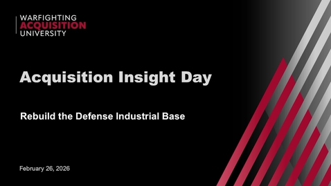 Thumbnail for PANEL - Rebuild the Defense Industrial Base