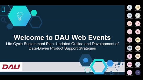 Thumbnail for Life Cycle Sustainment Plan Updated Outline and Development of Data Driven Product Support Strategies 10.20.22