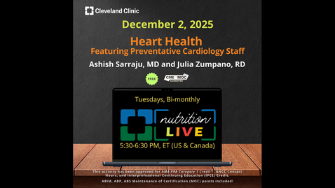 Thumbnail for Nutrition Live - Dec. 2, 2025