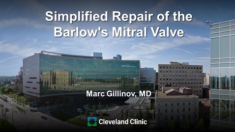 Thumbnail for Simplified Repair of the Barlow’s Mitral Valve