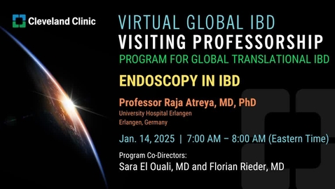 Thumbnail for Virtual Global IBD Visiting Professorship Jan. 14,  2025