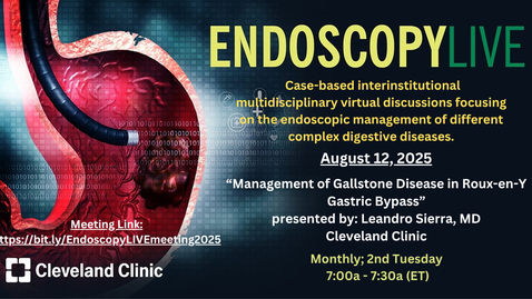 Thumbnail for EndoscopyLIVE - Aug. 12, 2025
