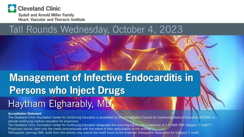 Thumbnail for Management of Infective Endocarditis in Persons Who Inject Drugs
