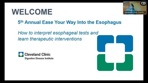 Thumbnail for Ease Your Way Into The Esophagus - Apr. 5, 2024
