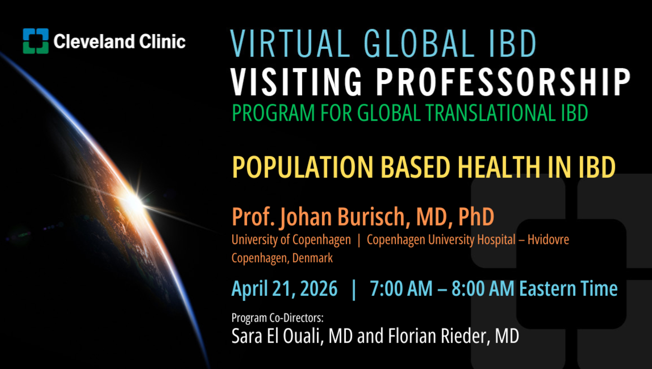 Virtual Global IBD Visiting Professorship - April 21, 2026