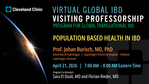 Thumbnail for Virtual Global IBD Visiting Professorship - April 21, 2026