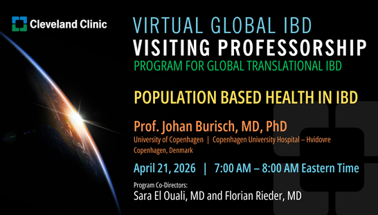 Virtual Global IBD Visiting Professorship - April 21, 2026
