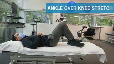 Ankle over knee stretch 2025