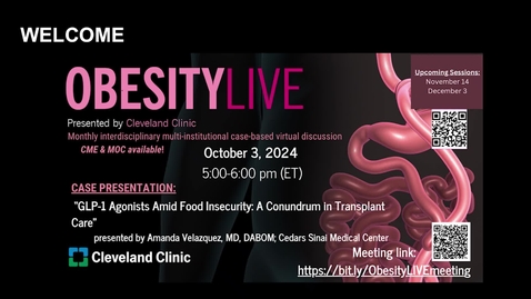 Thumbnail for ObesityLIVE - Oct. 3, 2024