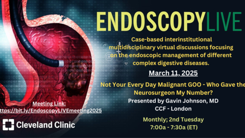 Thumbnail for EndoscopyLIVE - Mar. 11, 2025
