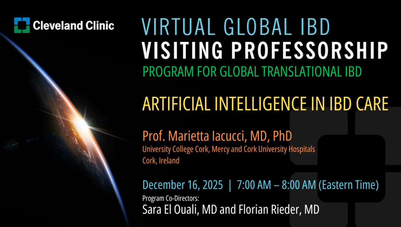 Virtual Global IBD Visiting Professorship - Dec. 16, 2025
