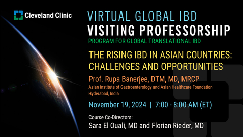 Thumbnail for Virtual Global IBD Visiting Professorship - Nov. 19, 2024