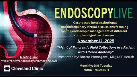 Thumbnail for EnodoscopyLIVE - Nov. 11, 2025