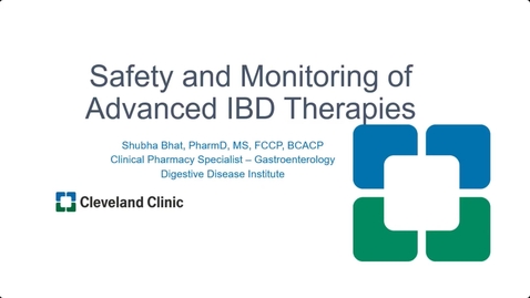 Thumbnail for 2-Milestone APP PharmD IBD Immersion Training - Shuba Bhat - Oct. 15, 2025