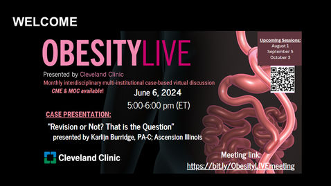 Thumbnail for ObesityLIVE - June 6, 2024