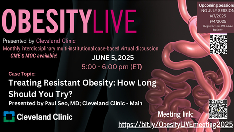 Thumbnail for ObesityLIVE - June 5, 2025