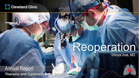 Thumbnail for Reoperation Surgery: 2019 Outcomes
