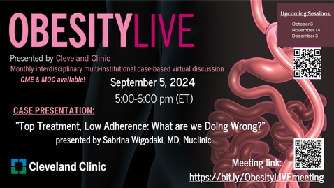 Thumbnail for ObesityLIVE- Sept. 5, 2024