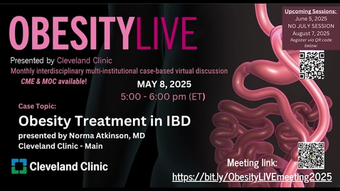 Thumbnail for ObesityLIVE - May 8, 2025