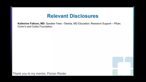 Thumbnail for 4-Milestone APP PharmD IBD Immersion Training - Katie Falloon - Oct. 16, 2025