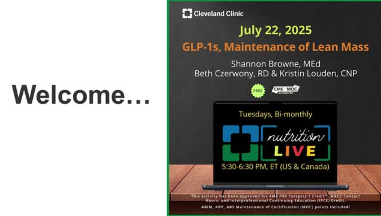 Nutrition Live - July 22, 2025
