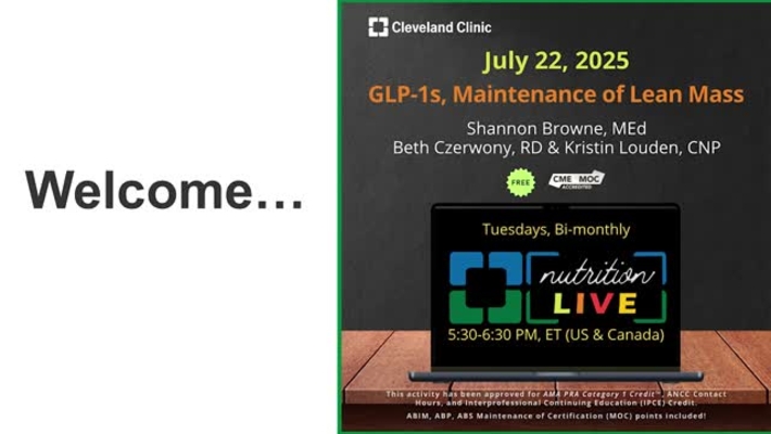 Nutrition Live - July 22, 2025