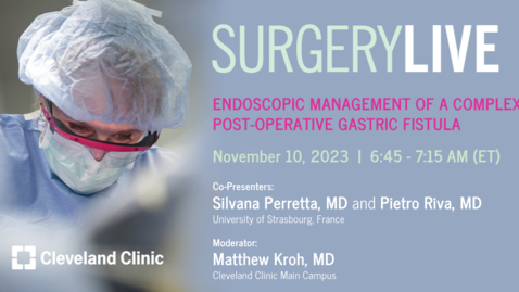 Thumbnail for Surgery Live - Nov. 10, 2023