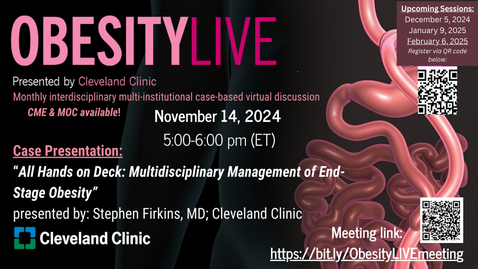 Thumbnail for ObesityLIVE - Nov. 14, 2024