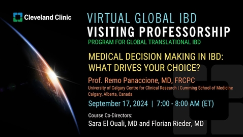 Thumbnail for Virtual Global IBD Visiting Professorship - Sept, 17, 2024