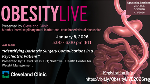 Thumbnail for ObesityLIVE - Jan. 8, 2026