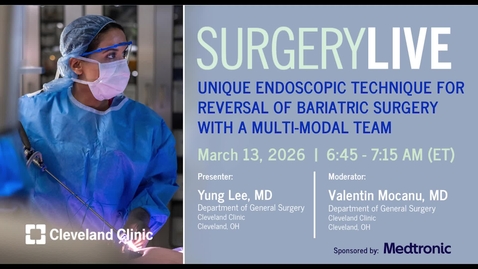 Thumbnail for Surgery Live - Mar. 13, 2026