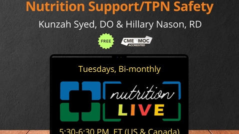 Thumbnail for Nutrition Live - May 13, 2025