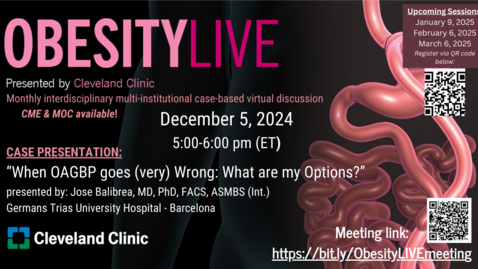 Thumbnail for ObesityLIVE - Dec. 5, 2024