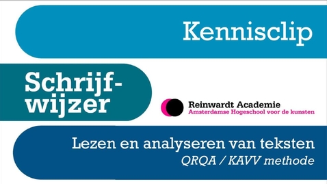 Miniatuur voor Literatuur ordenen (KAVV-methode)