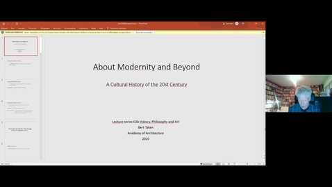 Thumbnail voor invoer Bert Taken: About Modernity and Beyond Lecture 1