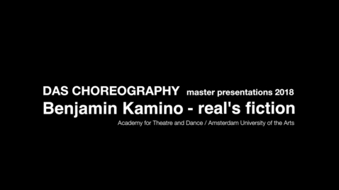 Thumbnail for Benjamin Kamino, real's fiction, 2018