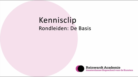 Miniatuur voor Rondleiden: De basis