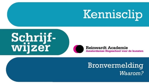 Miniatuur voor Waarom je bronnen vermelden?