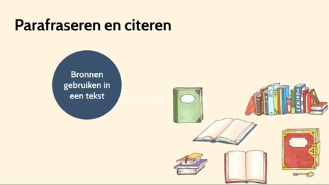 Thumbnail for Schrijfwijzer - 7: Parafraseren en citeren