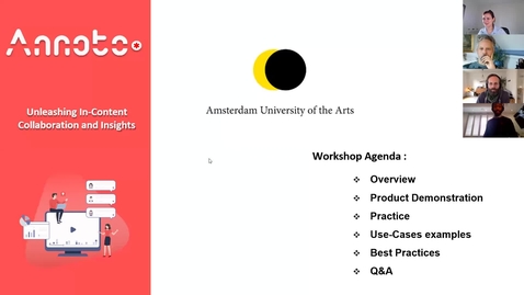 Thumbnail for Annoto training - Conservatorium of Amsterdam