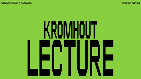 Thumbnail for 2025-10-23 - Mirte van laarhoven - Kromhoutlezing 2025